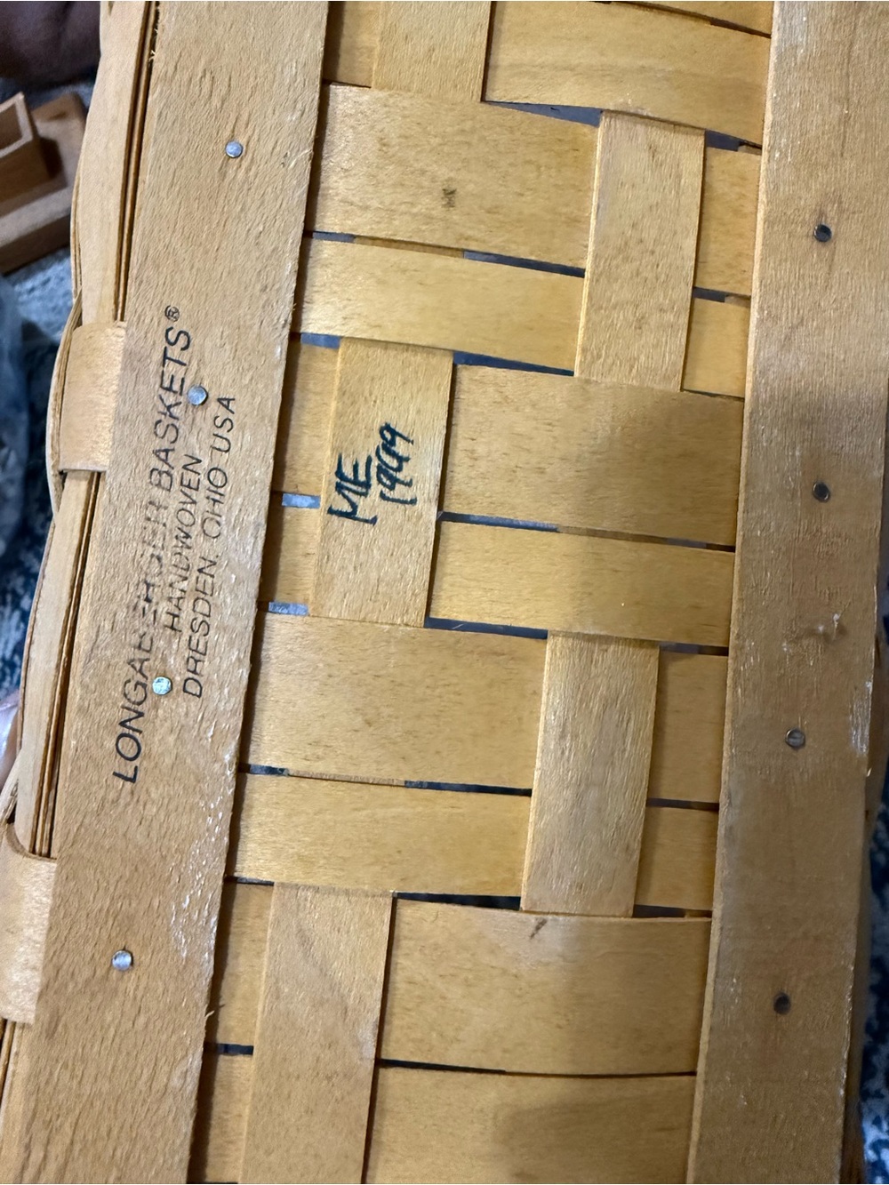 Longaberger long rectangular basket - Picture 2 of 2